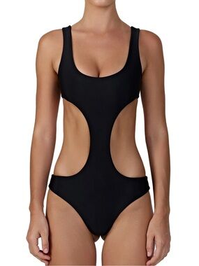 Bamba Swim Bruni Black One Piece NWT